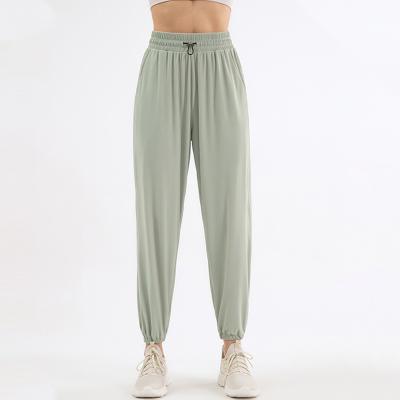 China Wholesale Breathable Casual Cotton Women Sweatpants Elastic Waist Sports Jogger Pants for sale