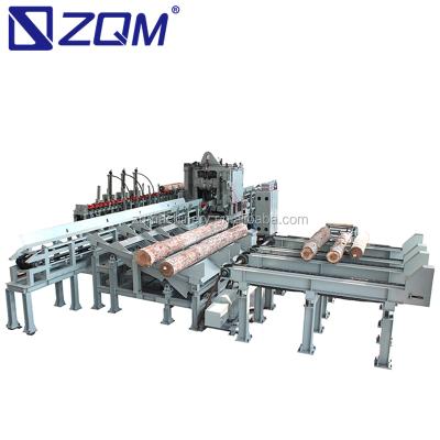 China VERTICAL automatic log landing and cutting line for sale