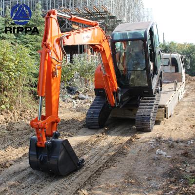 China Hotels Rippa Mini Excavators Machine 5t 6t 7t 5 7 8 6 Ton Crawler Bagger Digger 6 Ton Small Mini Excavator for sale