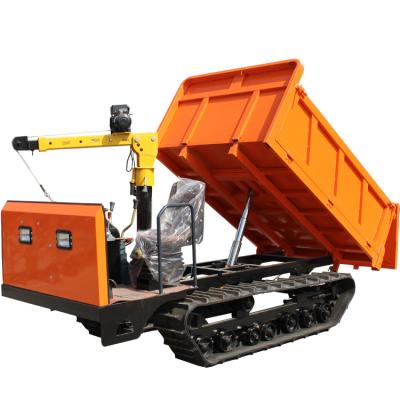 China power mini wheelbarrow mini dumper dumper hydraulic mini dumper 4x4 track crawler dumper hydraulic cheap > 8L for sale