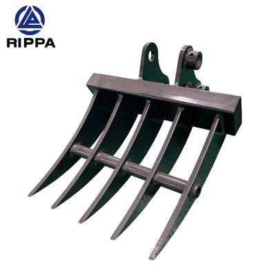 China Hotels Excavator Rake Bucket For Excavator for sale