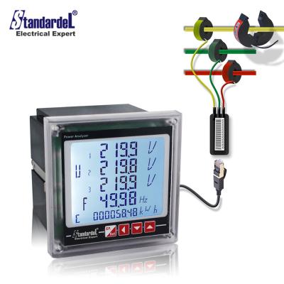 China SMD96TEL Input 3X220/380V 5A Multifunction 3 Phase Modbus AC Energy Meter With CT Digital 3 Phase Only SMD96TEL for sale