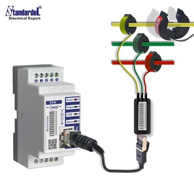 China SDE330-C With Transformer 400A Micro-rail Meter / Three Phase Multifunctional Electricity Monitoring SDE330-C Environmental Protection for sale