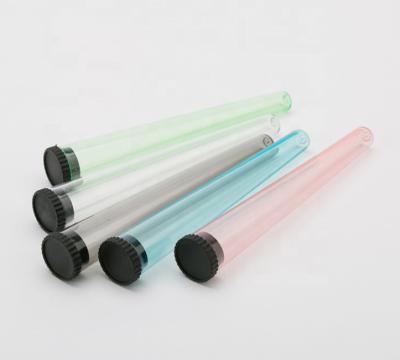 China New Design 115mm Cone Classic Tubes Preroll Design Colors Plastic Vials Pop Up Container Squeeze Cr Bottle Top for sale