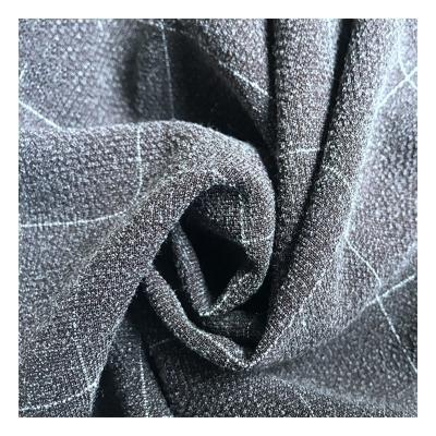 China Checks 4 Way 2 Antistatic Stretch Woven Polyester Spandex Fabric For Woman Dress for sale