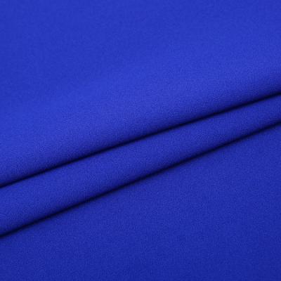 China China Textile City Anti Pill Wholesale Polyester Bule Stretch Crepe Spandex Fabric for sale