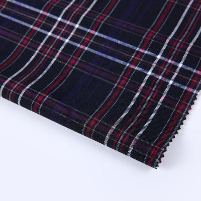 China China wholesale high quality low price rayon spandex plaid check printed fabric anti static for sale