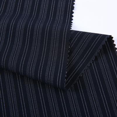 China Anti pill the most popular woven rayon spandex polyester TR fabric,goof dyed fabric,stripe fabric for costume for sale