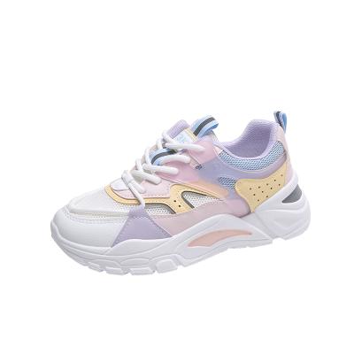 China Fashion trend women sneakers sport chunky running shoes laceup shoes for sale