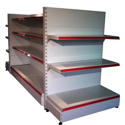 China Single Sided Wall Supermarket Rack Supermarket Wall Shelf for sale