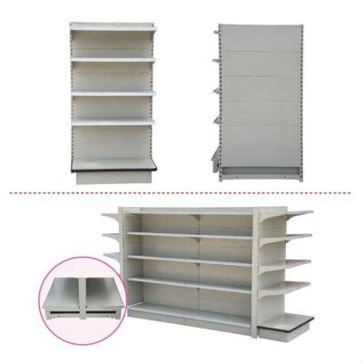 China Single Sided Wholesale Price Voucher Gondola Supermarket Shelving System Hypermarket Shopping Shelf for sale