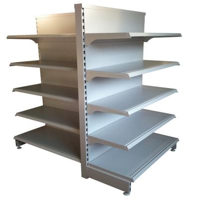 China Single Sided High Quality Supermarket Gondola System Shop Display Shelving for sale