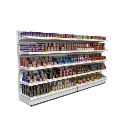 China Double Sided Supermarket Shelves Gondola Store Retail Rack Shelf For Store Fixture for sale