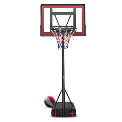 China Painted 33 Inch Kids Basketball Hoop Antufer BS02 Red Portable Size Iron PVC Backboard Height Adjustable Stand For Indoor Court Outdoor for sale