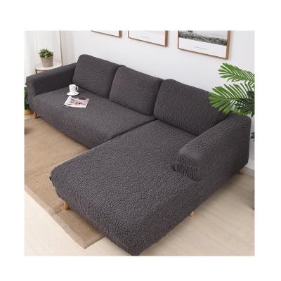 China Comfort Elastic Breathable Furniture Protector Covers Stretch Corner Quilted Sofa Bed Cover 7 Seater L Shape Sofa Cover for sale