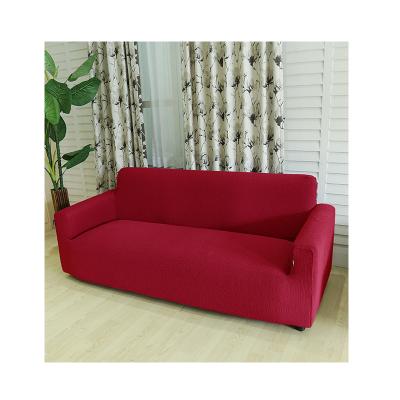 China High Quality Red Spandex Waterproof Sofa Cover Stretch Couch Stretchable Sofa Cover for sale