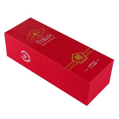 China Recycled Materials Luxury Custom Wine Packing Gift Boxes Glass Cardboard Red Wine Box Paper Packaging for sale