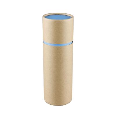 China Recycled Materials Recycled Paper Tube For Tea Packaging Cardboard Cylinder Craft Container For Round Candle Wrapping Paper Box Packaging for sale