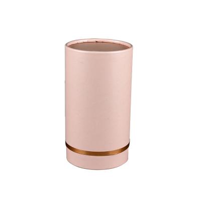 China Recycled Materials Tube Cylinder Packaging Box Custom Recycled Paper Cardboard Box For Coffee/Tea/Cosmetic Candle Packaging Box for sale