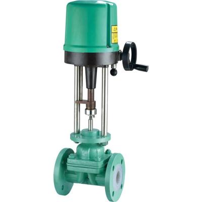 China General Quality Guaranteed Single Electric Fluorine Jacketed Flange Diaphragm Valve for sale