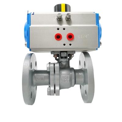 China General China professional manufacture 2 way ptfe flanged stainless steel ball valve for sale