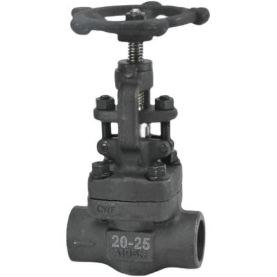 China General Supplier Sells Seals Directly Black Plug Welding Forged Steel Gate Valve for sale