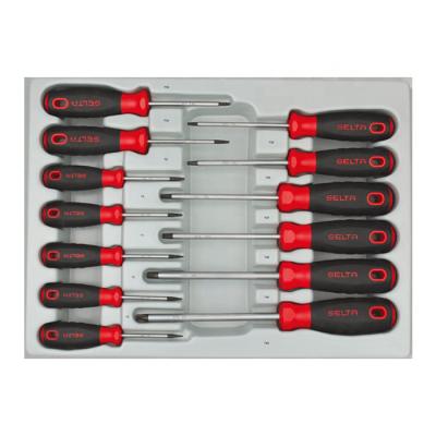 China Maintenance tool SELTA 13 pcs star screwdriver set (tray) for drawer trolley for sale