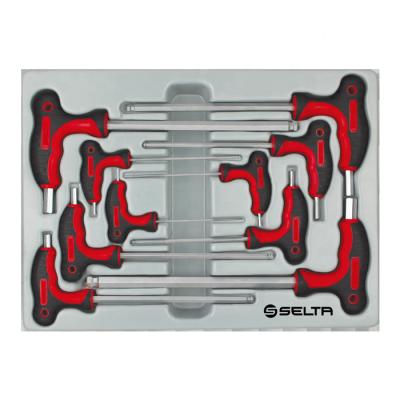 China Maintenance Tool SELTA 10 pcs hex ballpoint pen handle wrench set (tray) for drawer trolley for sale