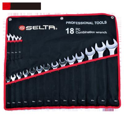 China Auto Repair SELTA 18 PCs Combination Wrench Set High Quality Hardware Tools for sale