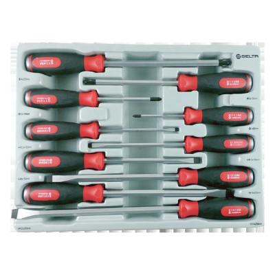 China Mechanical Professional Repair SELTA Manufacturer 10 PCs Hammer Combination Screwdriver Set Hardware Tools for sale