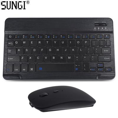 China SUNGI Mini Best Blue BT 3.0 Ultra Thin Wireless Tooth Keyboard and Mouse Combo Sets for Tablet iPhone iPad Android IOS Windows for sale