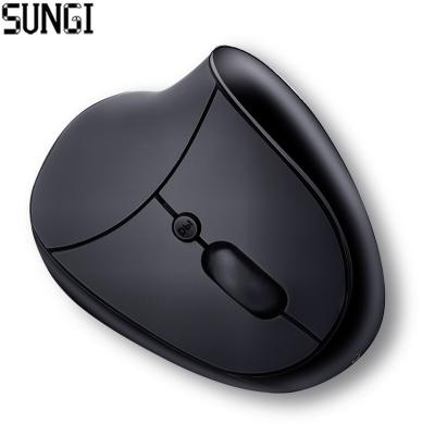 China Ergonomic Vertical Mouse USB Vertical Mouse with Adjustable Roller Resistance 600/1000/1600 DPI Sensitivity Built-in Rechargeable Battery for sale