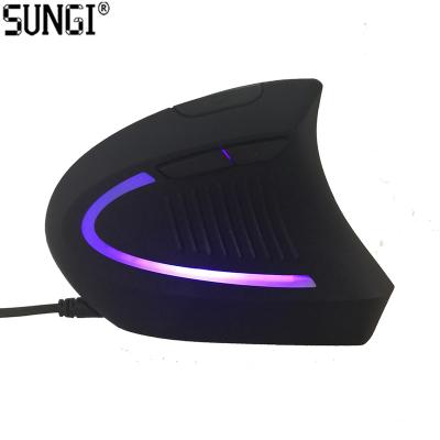 China SUNGI gamer gamer CE ROHS normal quality wired ergonomic vertical mouse vertical mouse with DPI 1000 1600 3200 6400 High CPI for sale