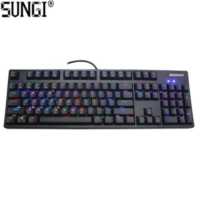 China ERGONOMIC LED RGB Wired USB Ergonomic Mechanical Gaming Keyboard With Backlight for sale