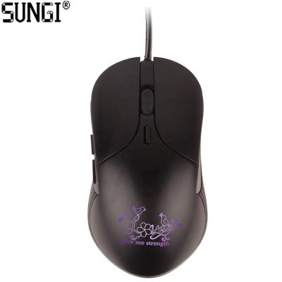 China Best Selling Gaming Gaming Mouse Custom 3200 DPI Wired Wired Mouse with RGB Led Light for Computer for Apple Laptop for sale