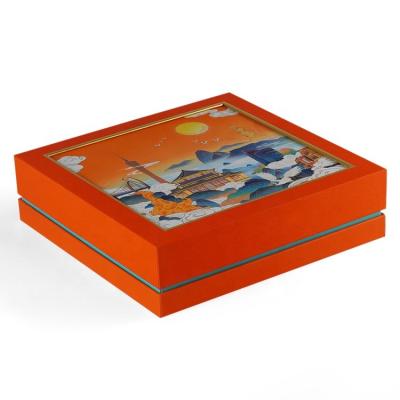 China Recyclable New Mooncake Gift Box Mooncake Packaging Paperboard Mooncake Boxes for sale