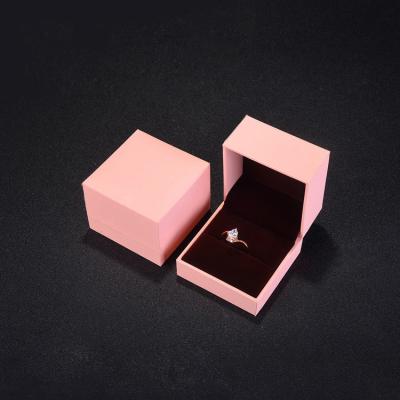 China New Brand Customized Recyclable Red Ring Box for sale