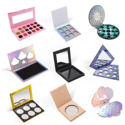 China Supplier Waterproof Professional Private Label Empty Eyeshadow Palette Custom Printed Empty Eyeshadow Palette for sale