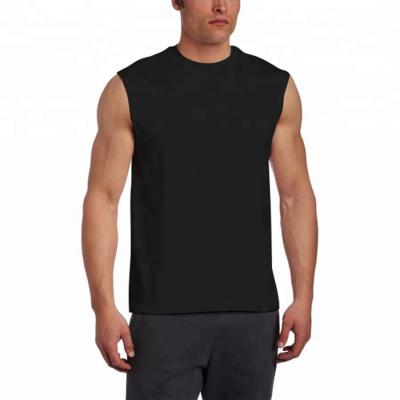 China Plain color men's anti-pilling gym sleeveless t-shirt for printing for sale