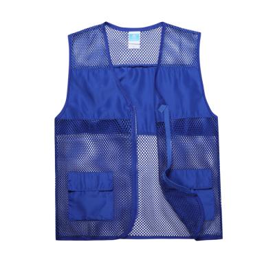 China Hot Sale Anti-pilling 9 Color Breathable Black Mesh Safety Vest With Pockets for sale