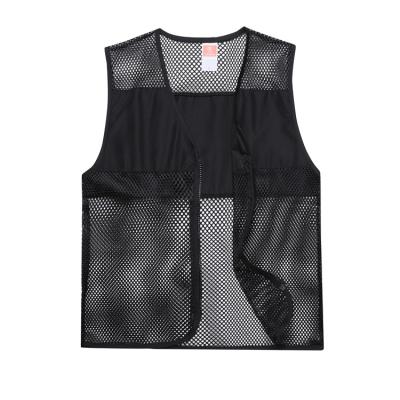 China Hot Selling Summer Kids Adult Anti-pilling Sports Mesh Fishing Vest Without Pockets for sale