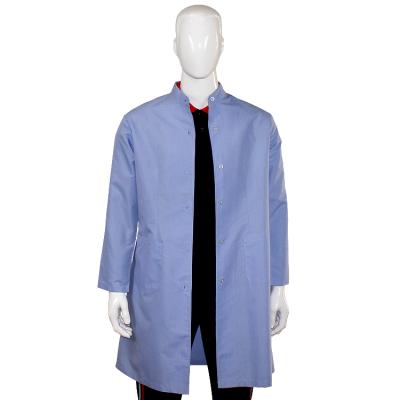 China New OEM Design Eco - Friendly Hospital Wear Unisex Light Blue Lab Coat for sale