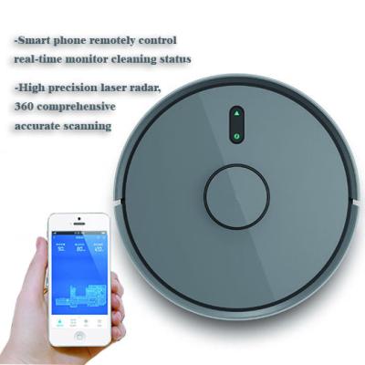 China Car Laser Radar Sweeping Robot Vacuum Cleaner with Electric Water Tank for Wet and Dry Carpet Cleaning for sale