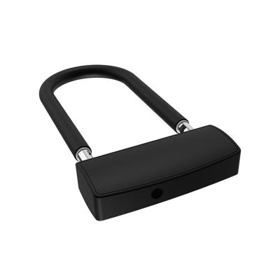 China Anti-pry lock aluminum smart head bicycle fingerprint lock U type anti-theft keyfreeInte for sale