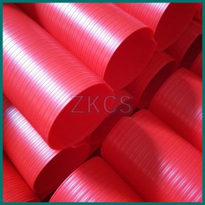 China Telecom Industry Plastic Corrugated Tube 120mm ROHS Standard Ribbed Plastic Tubing for sale