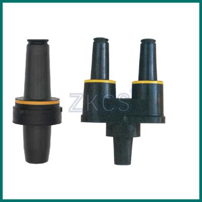 China 200A Loadbreak Bushing Insert , Single And Double Pass Feed Thru Bushing Insert for sale