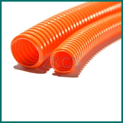 China PP Plastic Corrugated Tube 125 Centigrade Flame Retardant For Water Against for sale