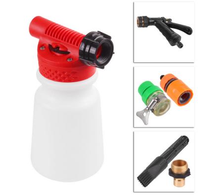 China Multifunctional Spray Foam Water Gun With Built-in Spray Soap Dispenser Jet Car Washer Garden Hose for sale