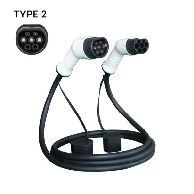 China IEC 62196 16a 1phase Type - 2 To Type2 5m Ev Cable Electric Car Charging Charger ZLEVC16-1 for sale