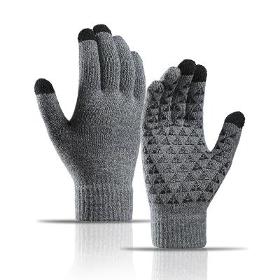 China Solid Color Warm Winter Gloves Touch Screen Warm Fingerless Gloves for sale